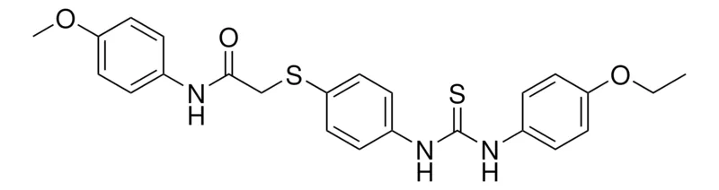 Sigma-Aldrich 2-((4-(((4-ETHOXYANILINO)CARBOTHIOYL)AMINO)PH)THIO)-N-(4-METHOXYPHENYL)ACETAMIDE,AldrichCPR