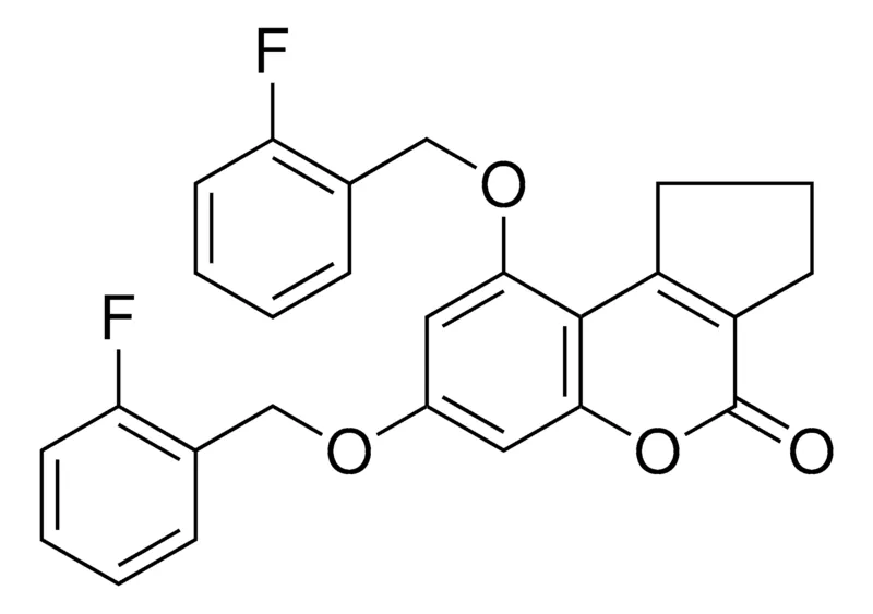 Sigma-Aldrich 7,9-BIS-(2-FLUORO-BENZYLOXY)-2,3-DIHYDRO-1H-CYCLOPENTA(C)CHROMEN-4-ONE,AldrichCPR