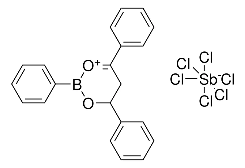 Sigma-Aldrich 2,4,6-TRIPHENYL-4,5-2H-2H-(1,3,2)DIOXABORININ-1-YLIUM, HEXACHLORO ANTIMONATE(V),AldrichCPR