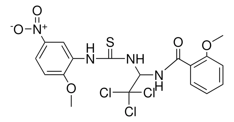 Sigma-Aldrich 2-MEO-N-(2,2,2-TRICHLORO-1-(3-(2-MEO-5-NITRO-PH)-THIOUREIDO)-ETHYL)-BENZAMIDE,AldrichCPR