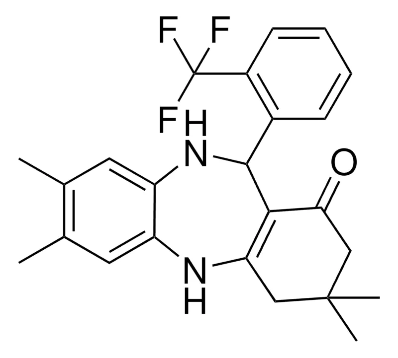 Sigma-Aldrich 3,3,7,8-TETRAMETHYL-11-[2-(TRIFLUOROMETHYL)PHENYL]-2,3,4,5,10,11-HEXAHYDRO-1H-DIBENZO[B,E][1,4]DIAZEPIN-1-ONE，AldrichCPR