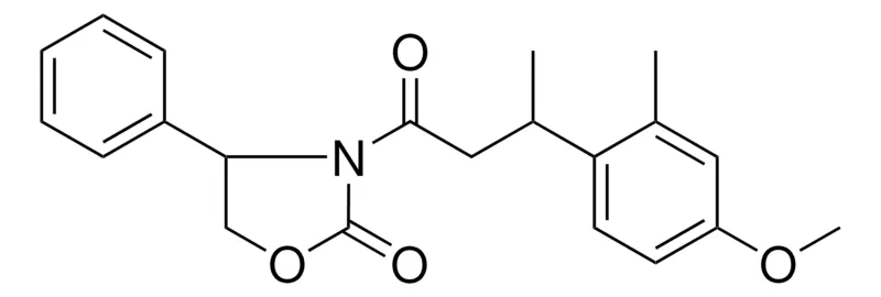 Sigma-Aldrich 3-(3-(4-METHOXY-2-METHYLPHENYL)BUTANOYL)-4-PHENYL-1,3-OXAZOLIDIN-2-ONE,AldrichCPR