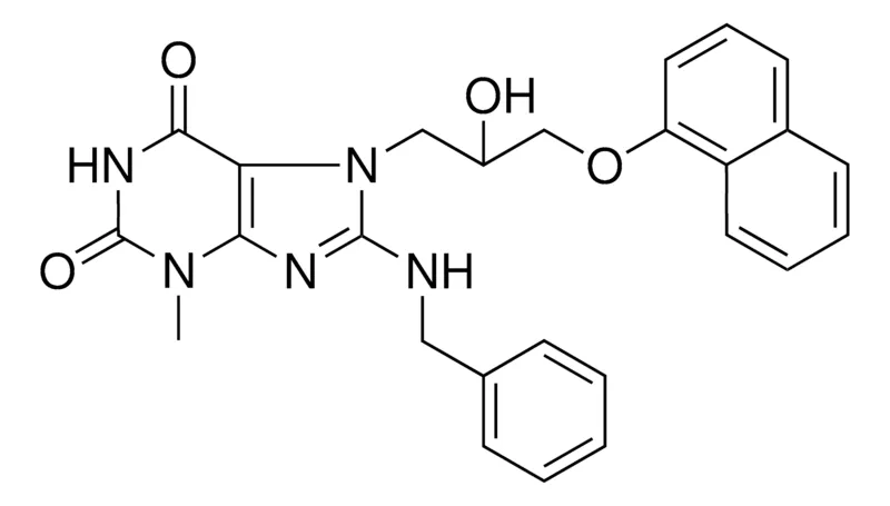Sigma-Aldrich 8-BENZYLAMINO-7-(2-HO-3-(NAPHTHALEN-1-YLOXY)-PR)-3-ME-3,7-2H-PURINE-2,6-DIONE,AldrichCPR