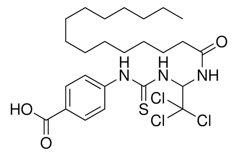Sigma-Aldrich 4-(3-(2,2,2-TRICHLORO-1-PENTADECANOYLAMINO-ETHYL)-THIOUREIDO)-BENZOIC ACID,AldrichCPR