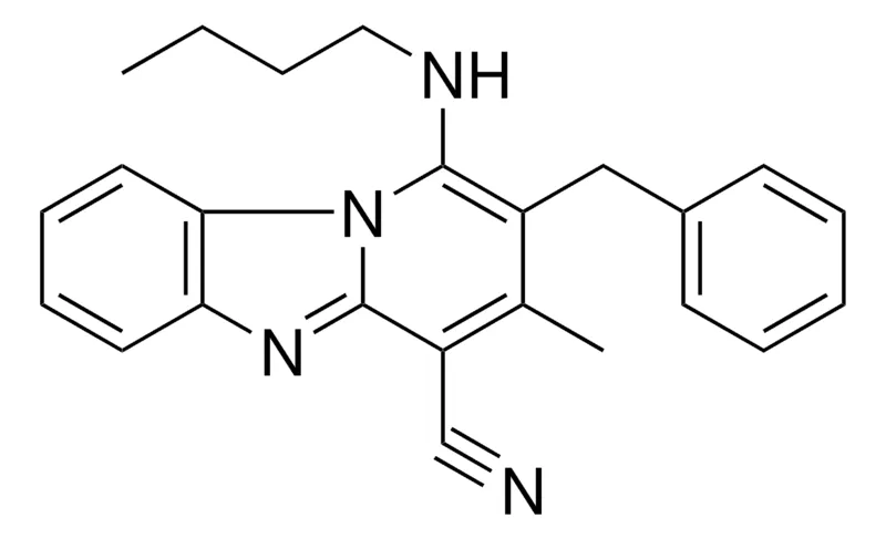 Sigma-Aldrich 2-BENZYL-1-BUTYLAMINO-3-METHYL-BENZO(4,5)IMIDAZO(1,2-A)PYRIDINE-4-CARBONITRILE,AldrichCPR