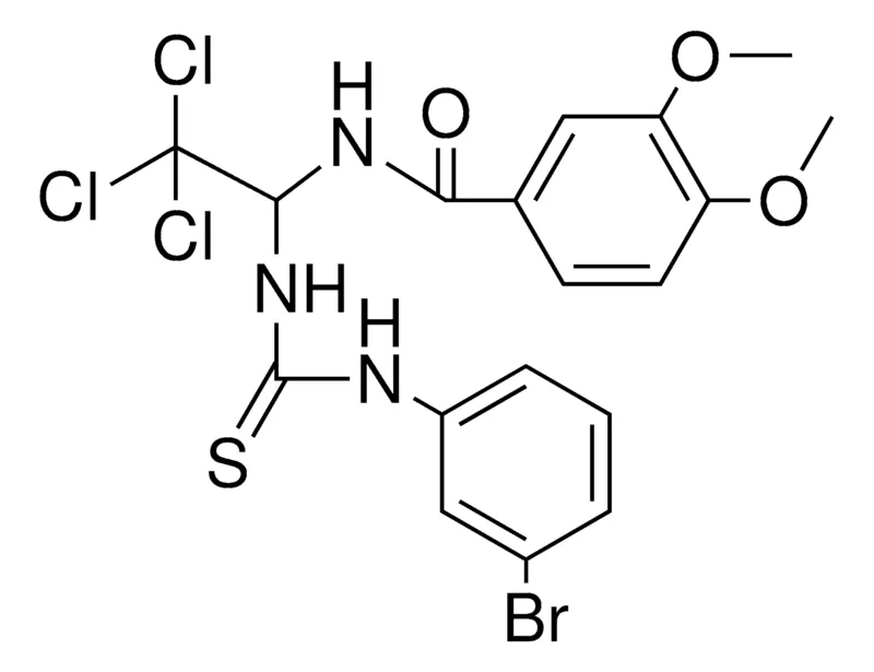 Sigma-Aldrich N-(1-(3-(3-BR-PHENYL)-THIOUREIDO)-2,2,2-TRICHLORO-ETHYL)-3,4-DIMETHOXY-BENZAMIDE,AldrichCPR