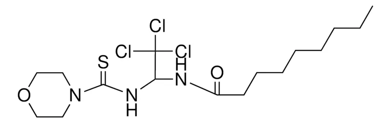 Sigma-Aldrich NONANOIC ACID (2,2,2-TRICHLORO-1-((MORPHOLINE-4-CARBOTHIOYL)-AMINO)-ETHYL)-AMIDE,AldrichCPR