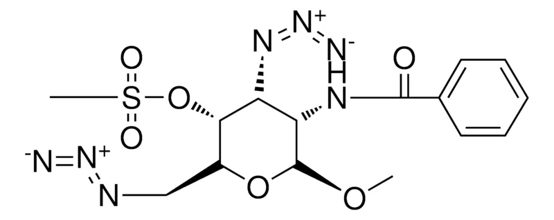 Sigma-Aldrich METHANESULFONIC ACID 4-AZIDO-2-AZIDO-ME-5-BENZOYLAMINO-6-MEO-4H-PYRAN-3-YL ESTER,AldrichCPR