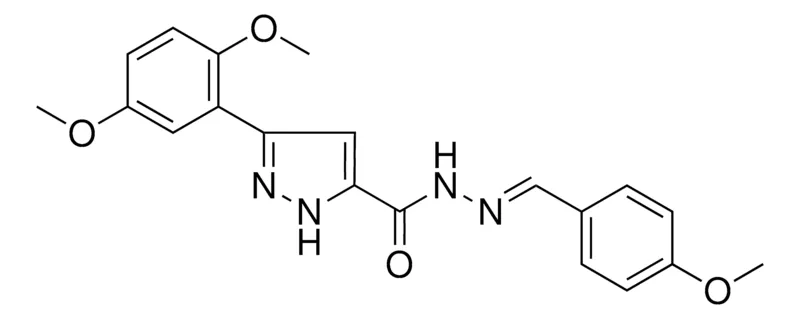 Sigma-Aldrich 5-(2,5-DIMETHOXY-PH)-2H-PYRAZOLE-3-CARBOXYLIC ACID (4-MEO-BENZYLIDENE)-HYDRAZIDE,AldrichCPR