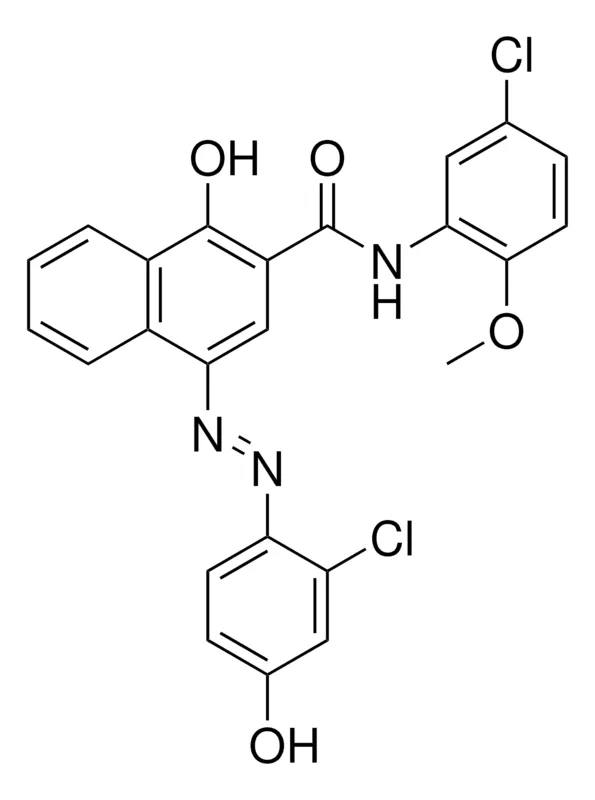 Sigma-Aldrich 4-((2-CL-4-HYDROXYPHENYL)DIAZENYL)-N-(5-CL-2-METHOXYPHENYL)-1-HO-2-NAPHTHAMIDE,AldrichCPR