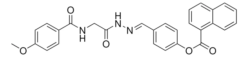 Sigma-Aldrich 4-(2-(((4-METHOXYBENZOYL)AMINO)ACETYL)CARBOHYDRAZONOYL)PHENYL 1-NAPHTHOATE,AldrichCPR