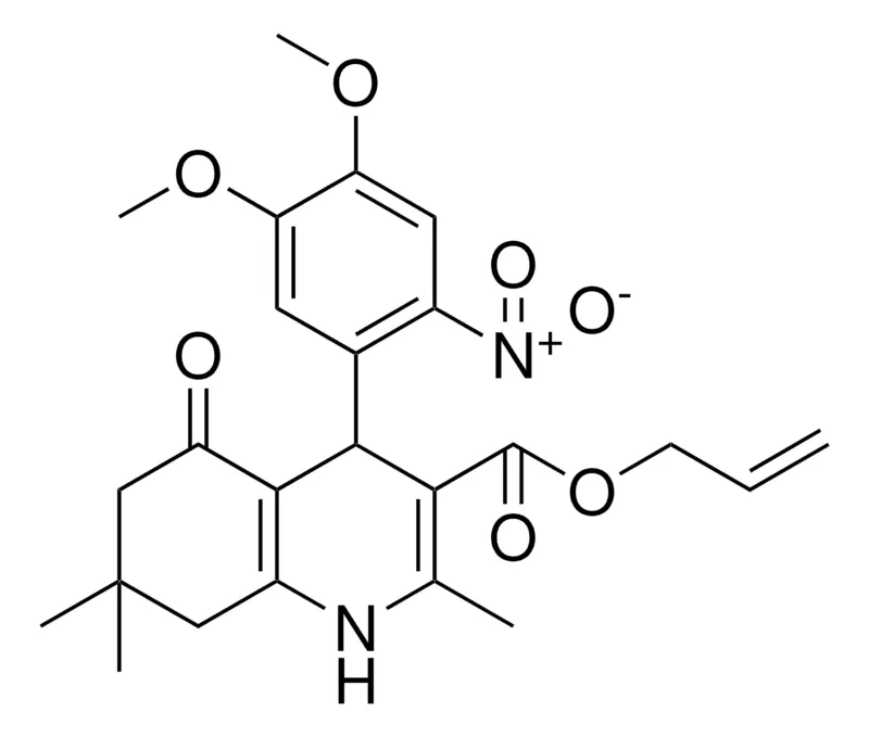 Sigma-Aldrich ALLYL 4-(4,5-DIMETHOXY-2-NITROPHENYL)-2,7,7-TRIMETHYL-5-OXO-1,4,5,6,7,8-HEXAHYDRO-3-QUINOLINECARBOXYLATE，AldrichCPR