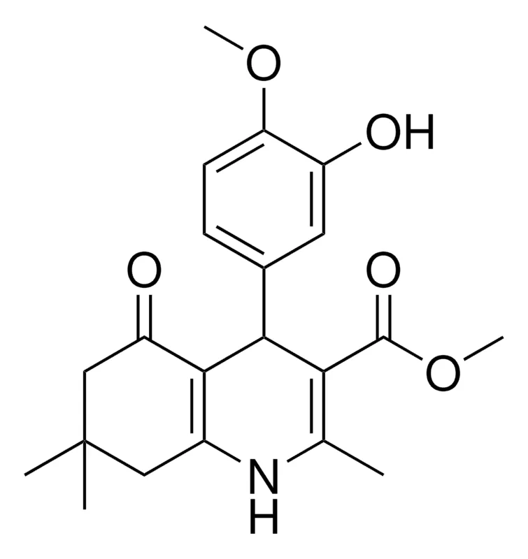 Sigma-Aldrich METHYL 4-(3-HYDROXY-4-METHOXYPHENYL)-2,7,7-TRIMETHYL-5-OXO-1,4,5,6,7,8-HEXAHYDRO-3-QUINOLINECARBOXYLATE,AldrichCPR