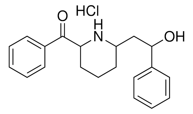 Sigma-Aldrich (6-(2-HYDROXY-2-PHENYL-ETHYL)-PIPERIDIN-2-YL)-PHENYL-METHANONE, HYDROCHLORIDE,AldrichCPR