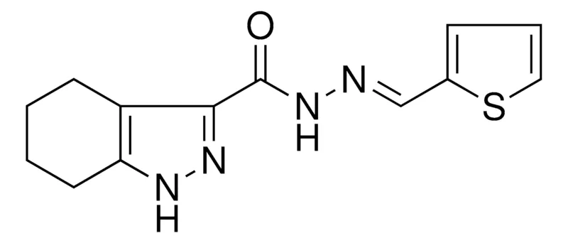 Sigma-Aldrich 4,5,6,7-4H-1H-INDAZOLE-3-CARBOXYLIC ACID THIOPHEN-2-YLMETHYLENE-HYDRAZIDE，AldrichCPR