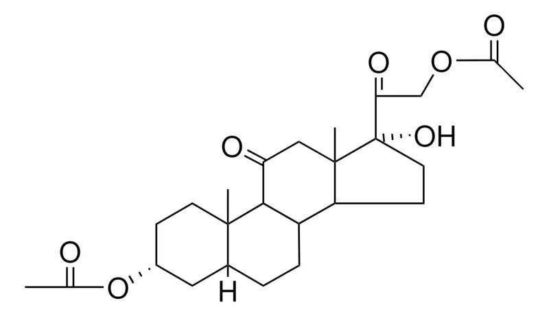 Sigma-Aldrich 17-ALPHA-HYDROXY-11,20-DIOXO-5-BETA-PREGNANE-3-ALPHA,21-DIYL DIACETATE,AldrichCPR