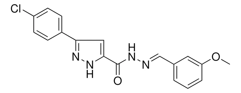 Sigma-Aldrich 5-(4-CL-PHENYL)-2H-PYRAZOLE-3-CARBOXYLIC ACID (3-METHOXY-BENZYLIDENE)-HYDRAZIDE，AldrichCPR