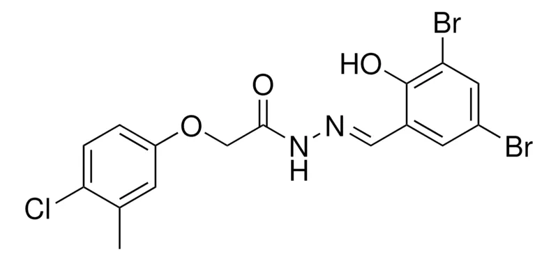 Sigma-Aldrich 2-(4-CL-3-ME-PHENOXY)-ACETIC ACID (3,5-DIBROMO-2-HYDROXY-BENZYLIDENE)-HYDRAZIDE,AldrichCPR