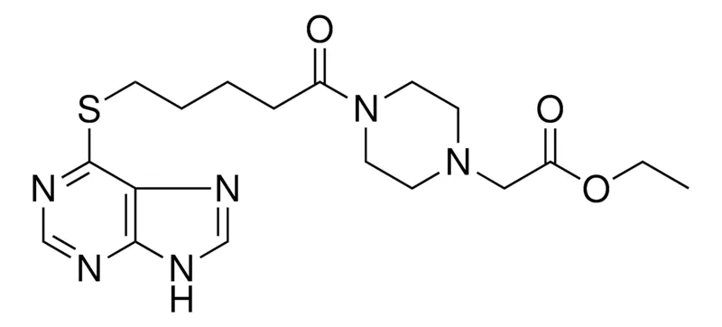 Sigma-Aldrich ETHYL (4-(5-(9H-PURIN-6-YLTHIO)PENTANOYL)-1-PIPERAZINYL)ACETATE,AldrichCPR