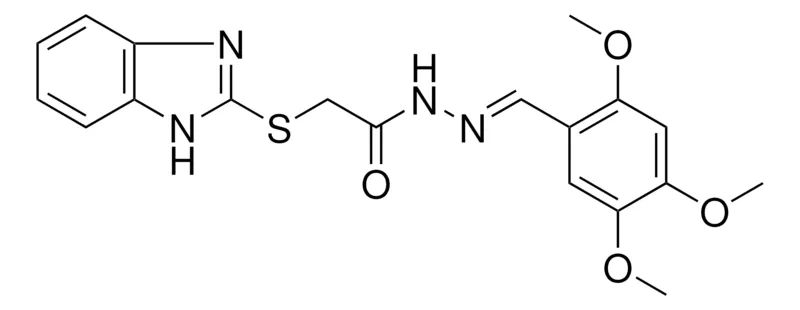 Sigma-Aldrich 2(1H-BENZOIMIDAZOL-2-YLSULFANYL)ACETIC ACID (2,4,5-TRI-MEO-BENZYLIDENE)HYDRAZIDE,AldrichCPR
