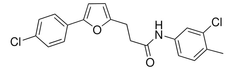 Sigma-Aldrich N-(3-CHLORO-4-METHYLPHENYL)-3-(5-(4-CHLOROPHENYL)-2-FURYL)PROPANAMIDE,AldrichCPR