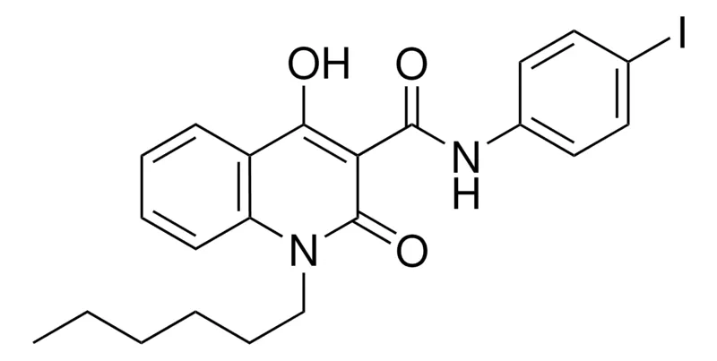 Sigma-Aldrich 1-HEXYL-4-HO-2-OXO-1,2-DIHYDRO-QUINOLINE-3-CARBOXYLIC ACID (4-IODO-PHENYL)-AMIDE,AldrichCPR