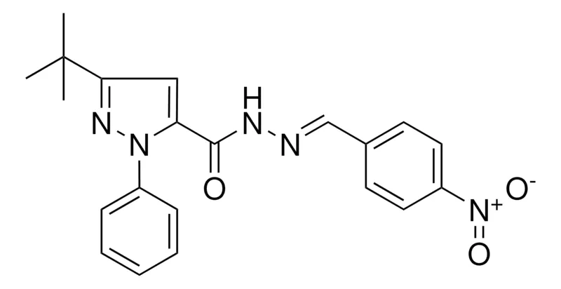 Sigma-Aldrich 5-TERT-BUTYL-2-PH-2H-PYRAZOLE-3-CARBOXYLIC ACID (4-NITRO-BENZYLIDENE)-HYDRAZIDE,AldrichCPR