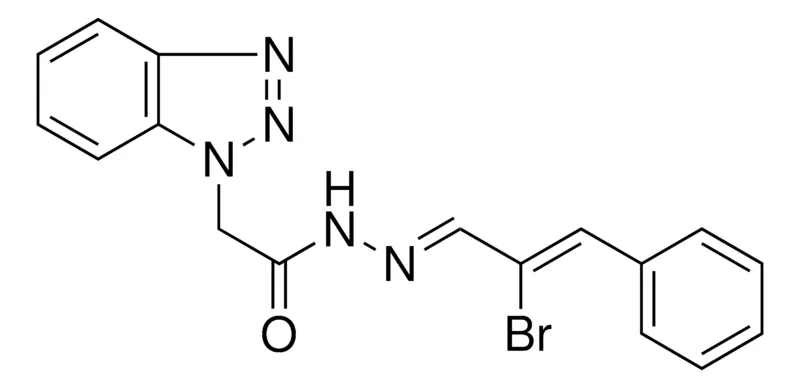 Sigma-Aldrich 2-BENZOTRIAZOL-1-YL-ACETIC ACID (2-BROMO-3-PHENYL-ALLYLIDENE)-HYDRAZIDE，AldrichCPR