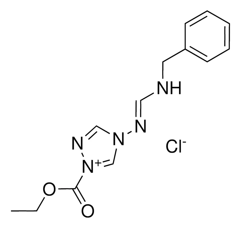 Sigma-Aldrich 4-(BENZYLAMINOMETHYLENEAMINO)-2-(ETHOXYCARBONYL)-4H-1,2,4-TRIAZOL-2-IUM CHLORIDE,AldrichCPR