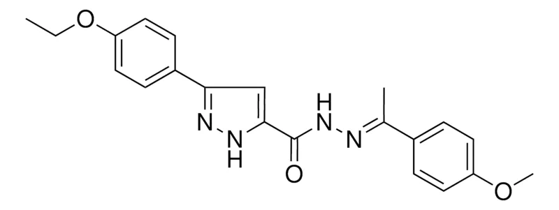Sigma-Aldrich 5-(4-ETHOXY-PH)-2H-PYRAZOLE-3-CARBOXYLIC ACID (1-(4-MEO-PH)-ETHYLIDENE)HYDRAZIDE,AldrichCPR