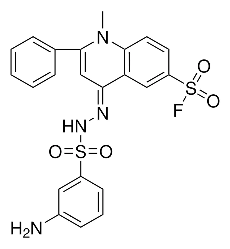 Sigma-Aldrich 3-AMINOBENZENESULFONIC (6-(FLUORO-SO2-)-1-ME-2-PH-4(1H)-QUINOLYLIDENE)HYDRAZIDE，AldrichCPR