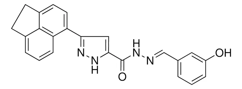 Sigma-Aldrich 5-ACENAPHTHEN-5-YL-2H-PYRAZOLE-3-CARBOXYLIC ACID (3-HO-BENZYLIDENE)-HYDRAZIDE,AldrichCPR