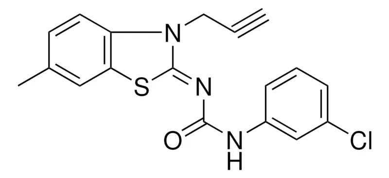 Sigma-Aldrich 1-(3-CHLORO-PHENYL)-3-(6-METHYL-3-PROP-2-YNYL-3H-BENZOTHIAZOL-2-YLIDENE)-UREA,AldrichCPR