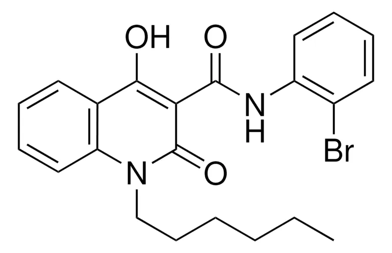 Sigma-Aldrich 1-HEXYL-4-HO-2-OXO-1,2-2H-QUINOLINE-3-CARBOXYLIC ACID (2-BROMO-PHENYL)-AMIDE,AldrichCPR