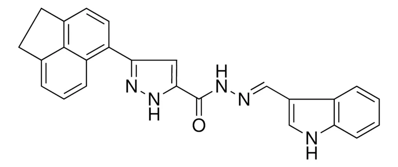 Sigma-Aldrich 5-ACENAPHTHEN-5-YL2H-PYRAZOLE-3CARBOXYLIC ACID (1H-INDOL-3-YLMETHYLENE)HYDRAZIDE,AldrichCPR