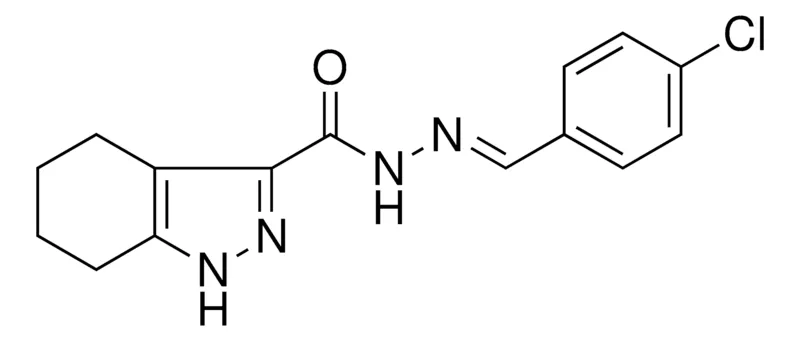 Sigma-Aldrich 4,5,6,7-TETRAHYDRO-1H-INDAZOLE-3-CARBOXYLIC ACID (4-CHLORO-BENZYLIDENE)HYDRAZIDE,AldrichCPR