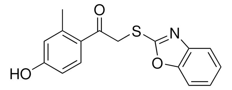 Sigma-Aldrich 2-(1,3-BENZOXAZOL-2-YLTHIO)-1-(4-HYDROXY-2-METHYLPHENYL)ETHANONE,AldrichCPR