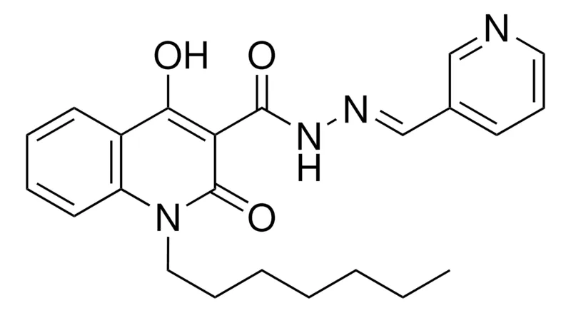 Sigma-Aldrich 1-HEPTYL-4-HO-2-OXO-N'-(3-PYRIDINYLMETHYLENE)-1,2-2H-3-QUINOLINECARBOHYDRAZIDE,AldrichCPR