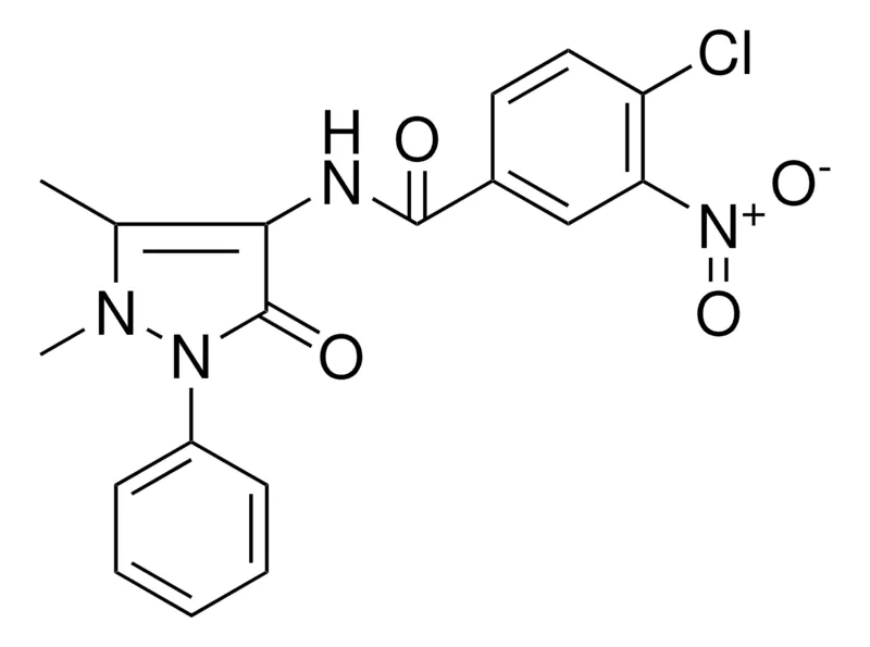 Sigma-Aldrich 4-CL-N-(1,5-DIMETHYL-3-OXO-2-PH-2,3-DIHYDRO-1H-PYRAZOL-4-YL)-3-NITRO-BENZAMIDE,AldrichCPR