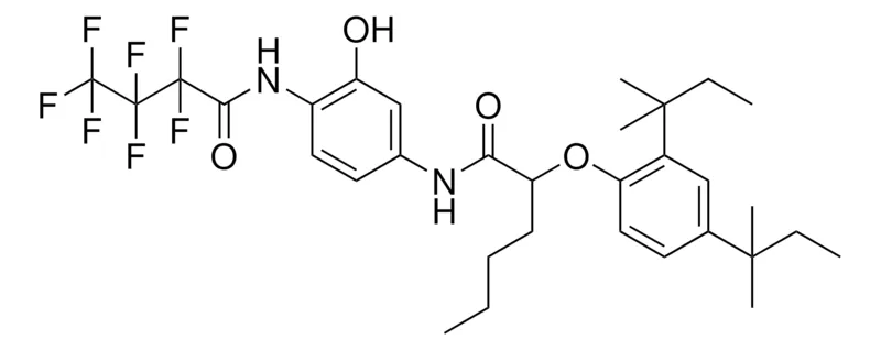 Sigma-Aldrich 2-(2,4-DITERT-PENTYLPHENOXY)-N-{4-[(2,2,3,3,4,4,4-HEPTAFLUOROBUTANOYL)AMINO]-3-HYDROXYPHENYL}HEXANAMIDE，AldrichCPR