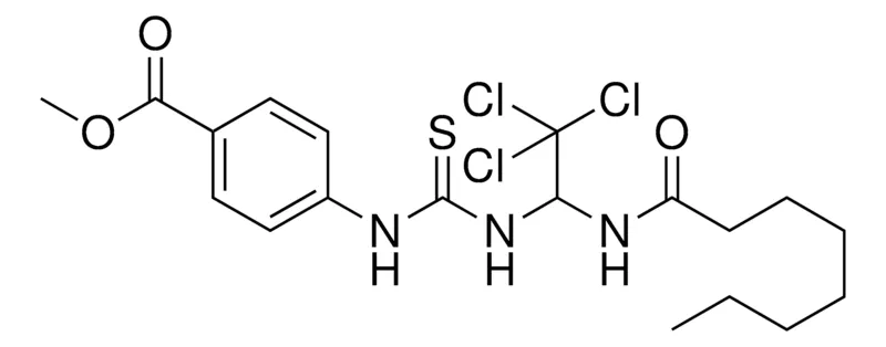 Sigma-Aldrich 4-(3-(2,2,2-TRICHLORO-1-OCTANOYLAMINO-ET)-THIOUREIDO)-BENZOIC ACID METHYL ESTER,AldrichCPR