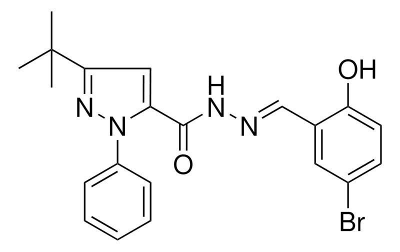 Sigma-Aldrich 5-TERT-BUTYL-2-PH-2H-PYRAZOLE-3-CARBOXYLIC ACID (5-BR-2-HO-BENZYLIDENE)HYDRAZIDE,AldrichCPR