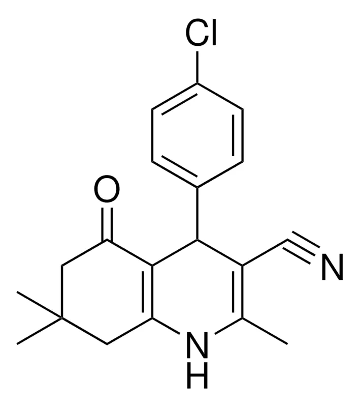 Sigma-Aldrich 4-(4-CL-PH)-2,7,7-TRIMETHYL-5-OXO-1,4,5,6,7,8-HEXAHYDRO-QUINOLINE-3-CARBONITRILE,AldrichCPR