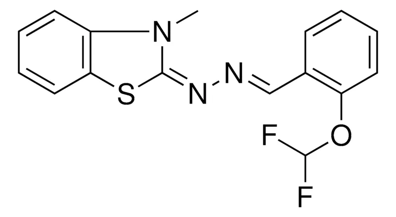 Sigma-Aldrich N-(2-DIFLUOROMETHOXY-BENZYLIDENE)-N'-(3-ME-3H-BENZOTHIAZOL-2-YLIDENE)-HYDRAZINE,AldrichCPR
