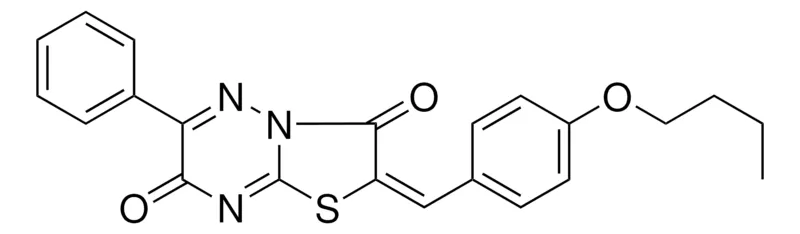 Sigma-Aldrich 2-(4-BUTOXYBENZYLIDENE)6-PH-7H-(1,3)THIAZOLO(3,2-B)(1,2,4)TRIAZINE-3,7(2H)-DIONE,AldrichCPR
