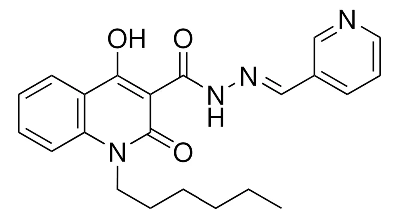 Sigma-Aldrich 1-HEXYL-4-HO-2-OXO-N'(3-PYRIDINYLMETHYLENE)1,2-DIHYDRO-3-QUINOLINECARBOHYDRAZIDE,AldrichCPR