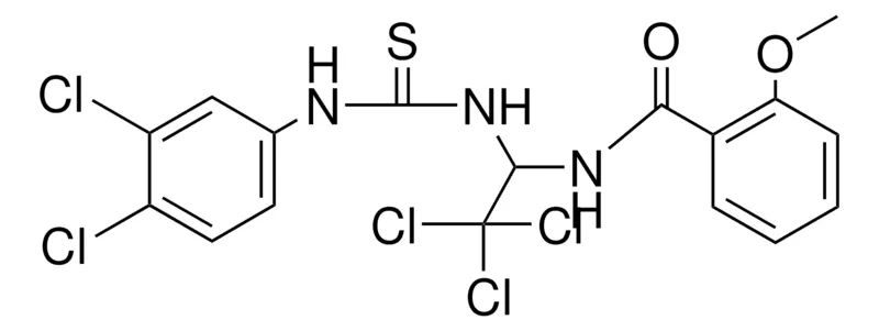 Sigma-Aldrich 2-MEO-N-(2,2,2-TRICHLORO-1-(3-(3,4-DICHLORO-PHENYL)-THIOUREIDO)-ETHYL)-BENZAMIDE,AldrichCPR