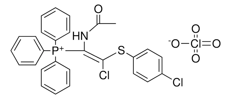 Sigma-Aldrich (ACETYLAMINO-CL-(4-CL-PHENYLSULFANYL)-VINYL)-TRIPHENYL-PHOSPHONIUM, PERCHLORATE,AldrichCPR