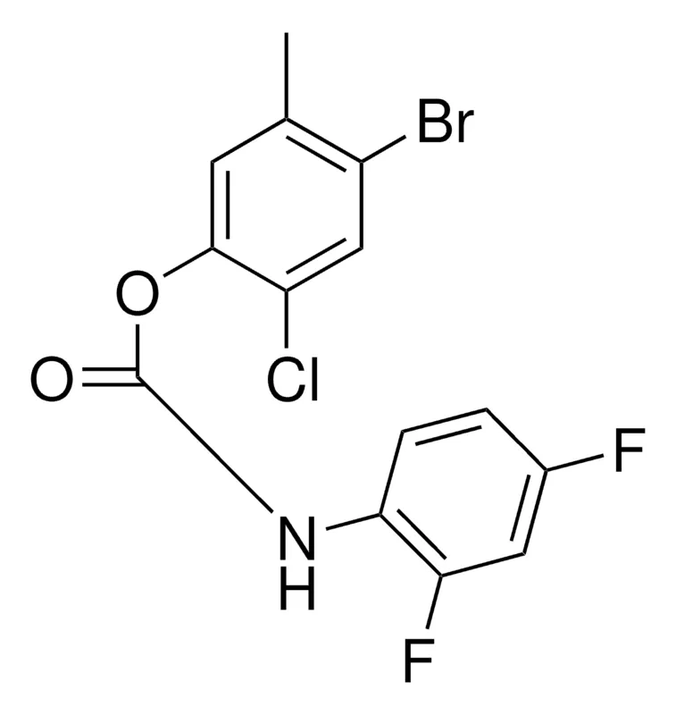 Sigma-Aldrich 4-BROMO-2-CHLORO-5-METHYLPHENYL N-(2,4-DIFLUOROPHENYL)CARBAMATE,AldrichCPR