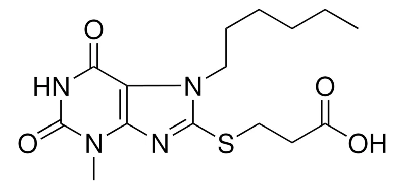 Sigma-Aldrich 3-(7-HEXYL-3-ME-2,6-DIOXO-2,3,6,7-4H-1H-PURIN-8-YLSULFANYL)-PROPIONIC ACID,AldrichCPR